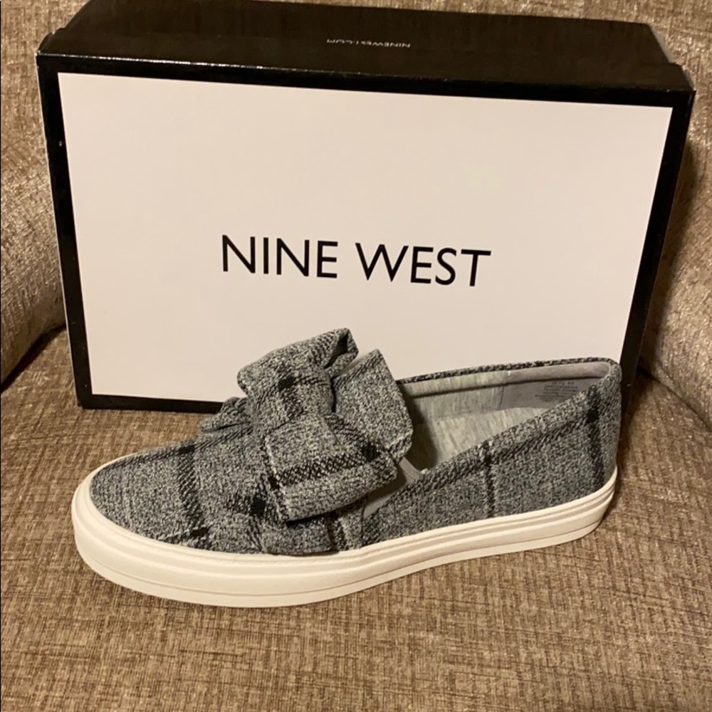 Nine West Bow Front Slip On Sneaker NEW